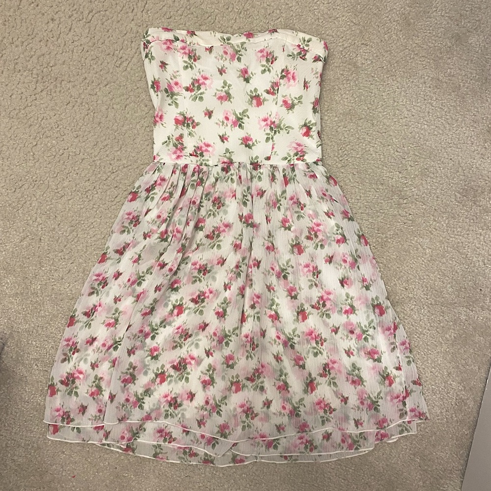 Strapless floral Abercrombie kids dress